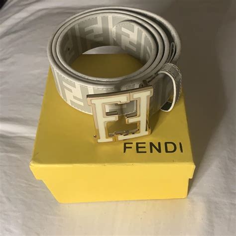 fendi white zucca college belt|authentic fendi zucca handbags.